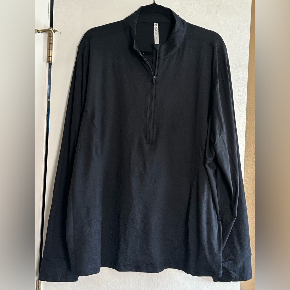 NWOT Fabletics 4X Black Quarter Zip Pullover Jacket – Lightweight Activewear